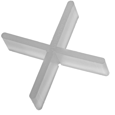 Einfache transparente Fugenkreuze im X-Format